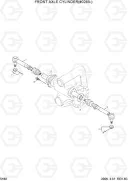 5180 FRONT AXLE CYLINDER(#0269-) R55W-7, Hyundai