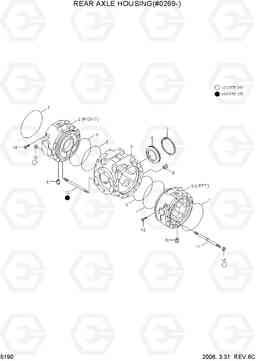 5190 REAR AXLE HOUSING(#0269-) R55W-7, Hyundai