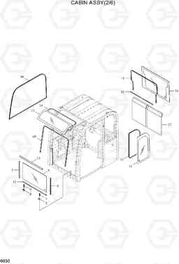 6030 CAB ASSY(2/6) R55W-7, Hyundai