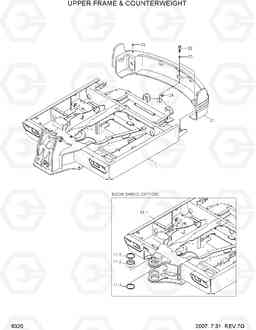 6320 UPPER FRAME & COUNTERWEIGHT R55W-7, Hyundai