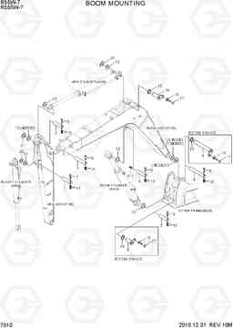 7010 BOOM MOUNTING R55W-7, Hyundai