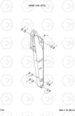 7100 ARM(1.6M, STD) R55W-7, Hyundai