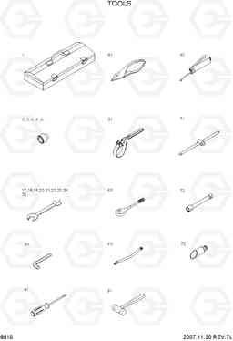 8010 TOOLS R55W-7, Hyundai