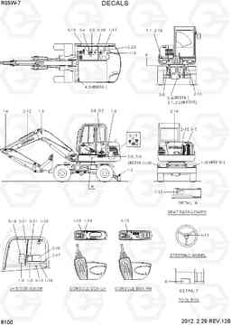8100 DECALS R55W-7, Hyundai