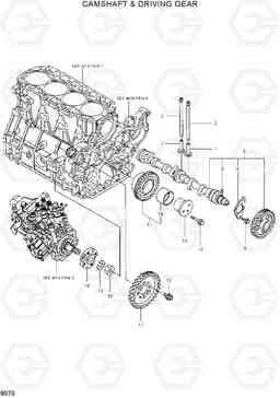 9070 CAMSHAFT & DRIVING GEAR R55W-7, Hyundai