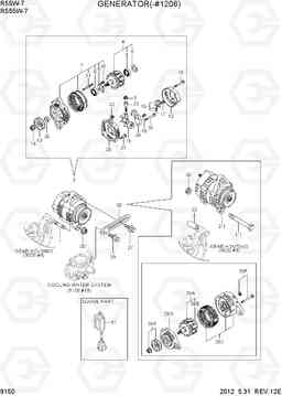 9150 GENERATOR(-#1206) R55W-7, Hyundai