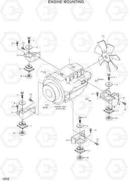1010 ENGINE MOUNTING R55W-7A, Hyundai
