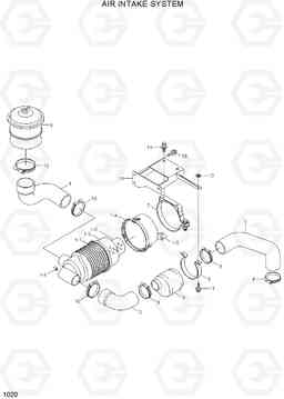 1020 AIR INTAKE SYSTEM R55W-7A, Hyundai