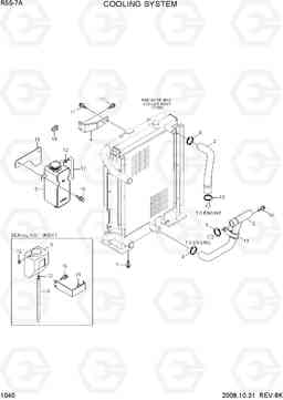 1040 COOLING SYSTEM R55W-7A, Hyundai