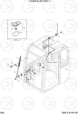 2040 CABIN ELECTRIC 1 R55W-7A, Hyundai