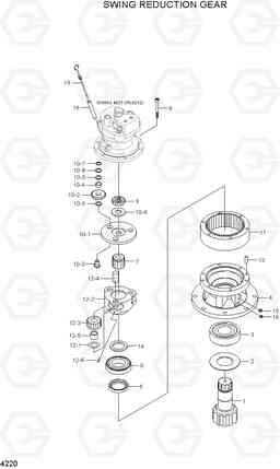 4220 SWING REDUCTION GEAR R55W-7A, Hyundai