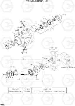 4230 TRAVEL MOTOR(1/3) R55W-7A, Hyundai