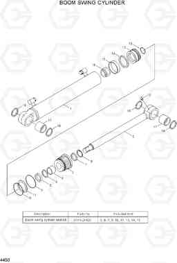 4450 BOOM SWING CYLINDER R55W-7A, Hyundai