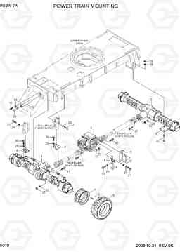 5010 POWER TRAIN MOUNTING R55W-7A, Hyundai