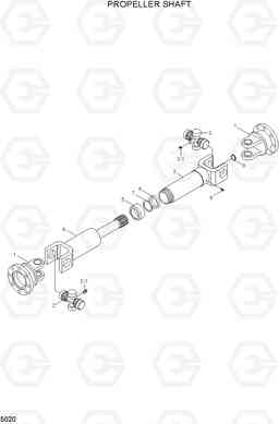 5020 PROPELLER SHAFT R55W-7A, Hyundai