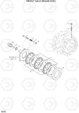 5070 FRONT AXLE BRAKE DISC R55W-7A, Hyundai