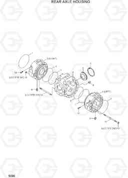 5090 REAR AXLE HOUSING R55W-7A, Hyundai