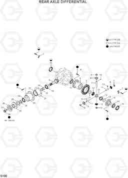 5100 REAR AXLE DIFFERENTIAL R55W-7A, Hyundai