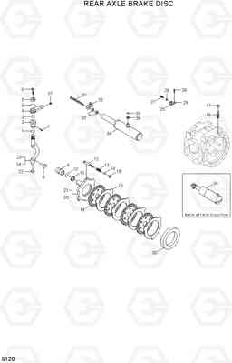 5120 REAR AXLE BRAKE DISC R55W-7A, Hyundai