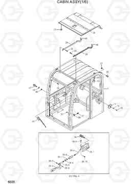 6020 CABIN ASSY(1/6) R55W-7A, Hyundai