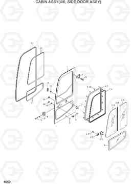 6050 CABIN ASSY(4/6, SIDE DOOR ASSY R55W-7A, Hyundai