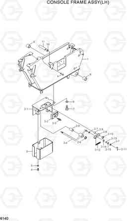 6140 CONSOLE FRAME ASSY(LH) R55W-7A, Hyundai