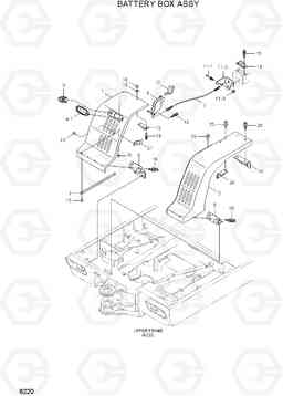 6220 BATTERY BOX ASSY R55W-7A, Hyundai