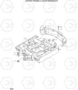 6320 UPPER FRAME & COUNTERWEIGHT R55W-7A, Hyundai