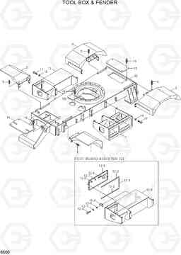 6500 TOOL BOX & FENDER R55W-7A, Hyundai