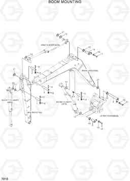 7010 BOOM MOUNTING R55W-7A, Hyundai