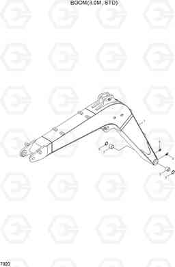 7020 BOOM(3.0M, STD) R55W-7A, Hyundai