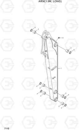 7110 ARM(1.9M, LONG) R55W-7A, Hyundai