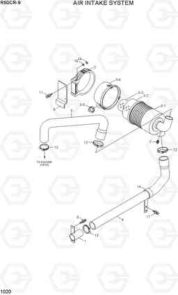 1020 AIR INTAKE SYSTEM R60CR-9, Hyundai