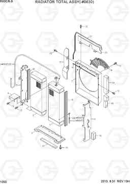 1050 RADIATOR TOTAL ASSY(-#0630) R60CR-9, Hyundai