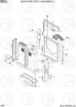 1055 RADIATOR TOTAL ASSY(#0631-) R60CR-9, Hyundai