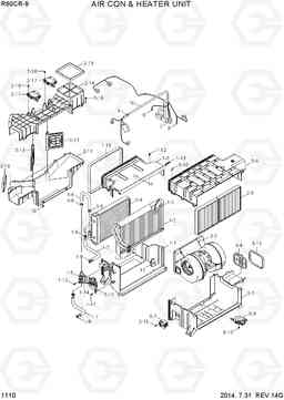 1110 AIR CON & HEATER UNIT R60CR-9, Hyundai