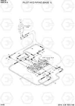 3100 PILOT HYD PIPING (BASE 1) R60CR-9, Hyundai