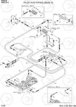 3130 PILOT HYD PIPING (BASE 4) R60CR-9, Hyundai