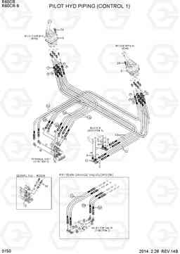 3150 PILOT HYD PIPING (CONTROL 1) R60CR-9, Hyundai