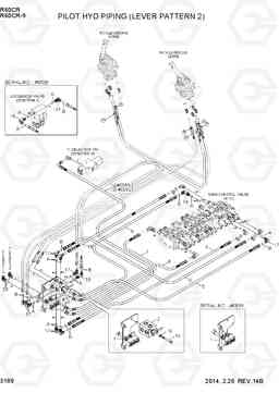 3180 PILOT HYD PIPING (LEVER PATTERN 2) R60CR-9, Hyundai