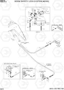 3410 BOOM SAFETY LOCK SYSTEM(-#0569) R60CR-9, Hyundai