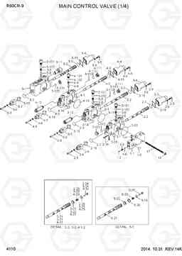 4110 MAIN CONTROL VALVE (1/4) R60CR-9, Hyundai