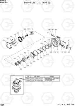 4226 SWING MOTOR UNIT (2/3, TYPE 2) R60CR-9, Hyundai