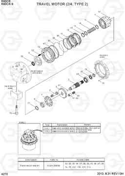 4270 TRAVEL MOTOR (2/4, TYPE 2) R60CR-9, Hyundai