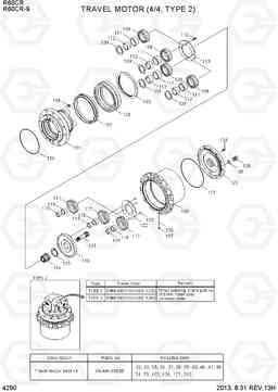 4290 TRAVEL MOTOR (4/4, TYPE 2) R60CR-9, Hyundai