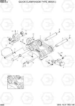 4600 QUICK CLAMP ASSY(HOOK TYPE, #0505-) R60CR-9, Hyundai