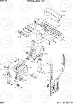 6040 CABIN ASSY (3/5) R60CR-9, Hyundai