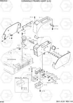 6150 CONSOLE FRAME ASSY (LH) R60CR-9, Hyundai