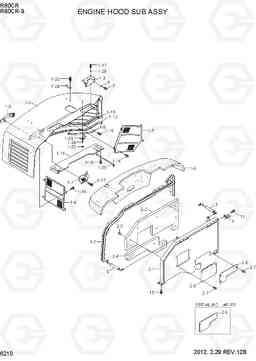 6210 ENGINE HOOD SUB ASSY R60CR-9, Hyundai