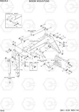 7010 BOOM MOUNTING R60CR-9, Hyundai